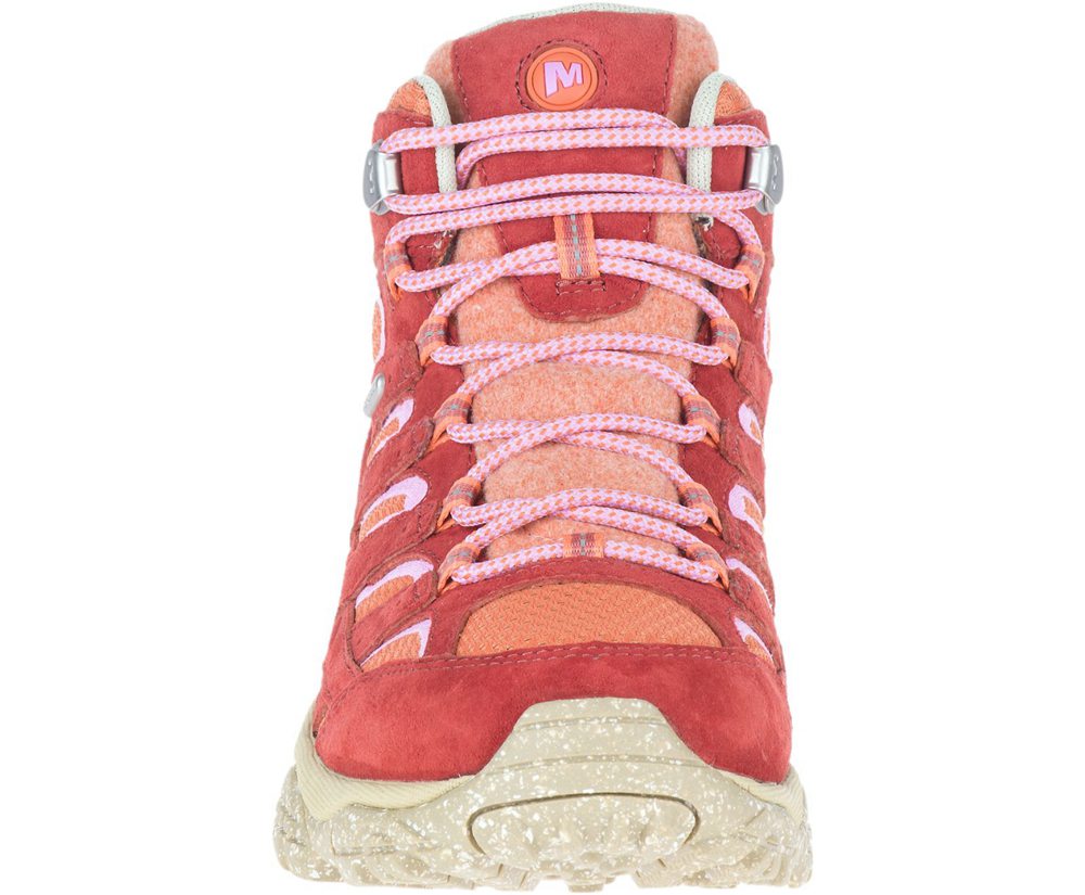 Botas Mujer - Merrell Moab 2 Mid Eco Waterproof X Outdoor Voices - Naranjas - AQPC-78209